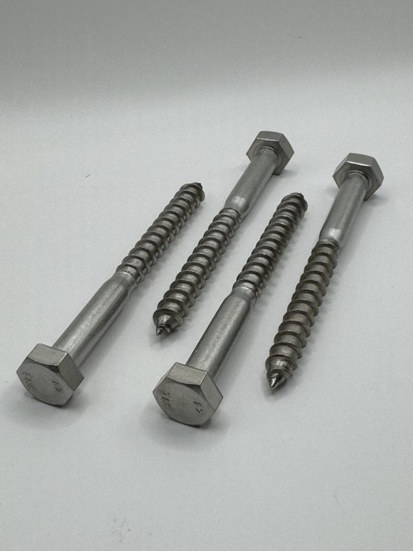 Sechskant-Holzschrauben DIN 571 A2 Edelstahl M 8 x 40 - 1.000 Stück